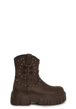 BOY Current Mood Boots|Cowboy Boots*Town Ain't Big Enough Cowboy Boots - Brown