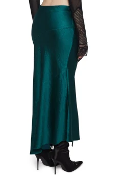 Widow Bottoms|Skirts*Tragically Divine Satin Midi Skirt