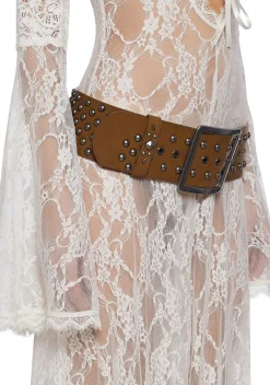 x_Dolls Kill Belts & Harnesses*True Boho Studded Belt