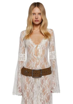 x_Dolls Kill Belts & Harnesses*True Boho Studded Belt