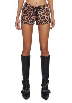 Current Mood Bottoms|Shorts*True Spots Leopard Shorts
