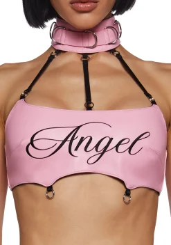 Namilia Tops*Turn On Choker Top - Pink