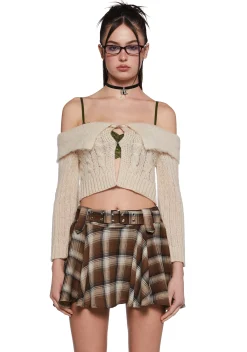 x_Et Clet Tops*Tutoring Hours Cropped Sweater