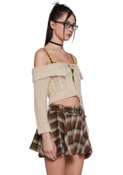 x_Et Clet Tops*Tutoring Hours Cropped Sweater