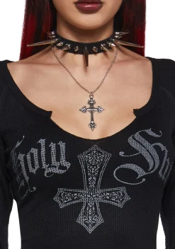 Widow Tops|Plus*Twisted Faith Long Sleeve Tee