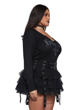 Widow Tops|Plus*Twisted Faith Long Sleeve Tee