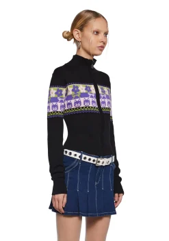 dELiA*s by Dolls Kill Tops|Plus*Ultimate Throwback Zip-Up Sweater - Fairisle