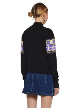 dELiA*s by Dolls Kill Tops|Plus*Ultimate Throwback Zip-Up Sweater - Fairisle