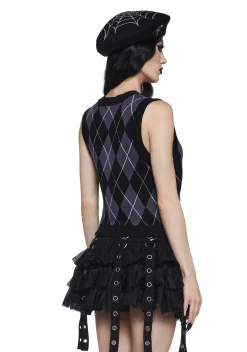 Widow Tops*Uncharm School Argyle Sweater Vest