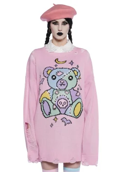 Trickz N' Treatz Tops*Undead Cuddles Knit Sweater