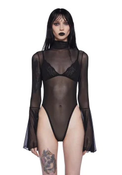 Widow Tops*Under Oath Mesh Bodysuit