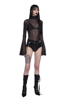 Widow Tops*Under Oath Mesh Bodysuit
