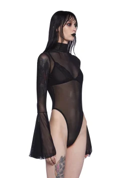 Widow Tops*Under Oath Mesh Bodysuit