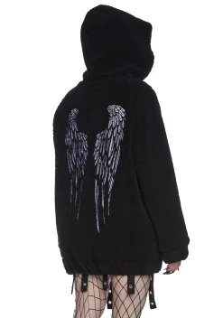 Widow Outerwear*Underworld Rising Hooded Sherpa Jacket
