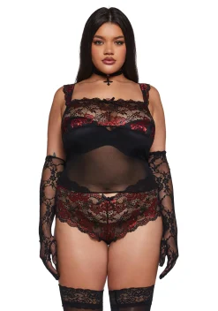 Widow Lingerie|Plus*Upside Down Sleep Lingerie Set