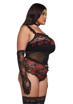 Widow Lingerie|Plus*Upside Down Sleep Lingerie Set