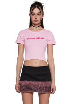 Sugar Thrillz Tops|Plus*Ur In My Way Baby Tee