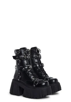 Club Exx Boots*Utopia Bondage Combat Boots