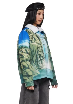 Dolls Kill x NARUTO SHIPPUDEN Outerwear|Plus*Valley Of The End Trucker Jacket