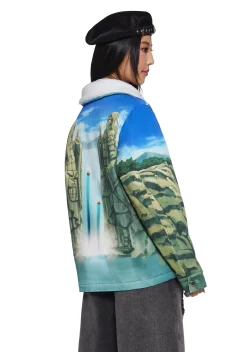 Dolls Kill x NARUTO SHIPPUDEN Outerwear|Plus*Valley Of The End Trucker Jacket