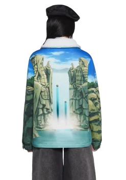 Dolls Kill x NARUTO SHIPPUDEN Outerwear|Plus*Valley Of The End Trucker Jacket