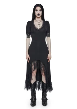 Widow Dresses*Veil Of Night Maxi Dress