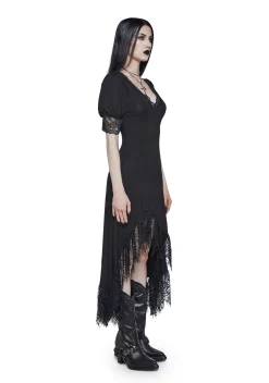 Widow Dresses*Veil Of Night Maxi Dress