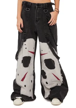 Dolls Kill X WB Horror Bottoms|Pants*Vile Voorhees Baggy Jeans