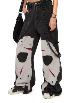 Dolls Kill X WB Horror Bottoms|Pants*Vile Voorhees Baggy Jeans