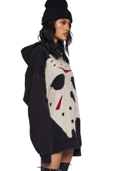 Dolls Kill X WB Horror Outerwear|Sweatshirts & Hoodies*Vile Voorhees Oversized Hoodie