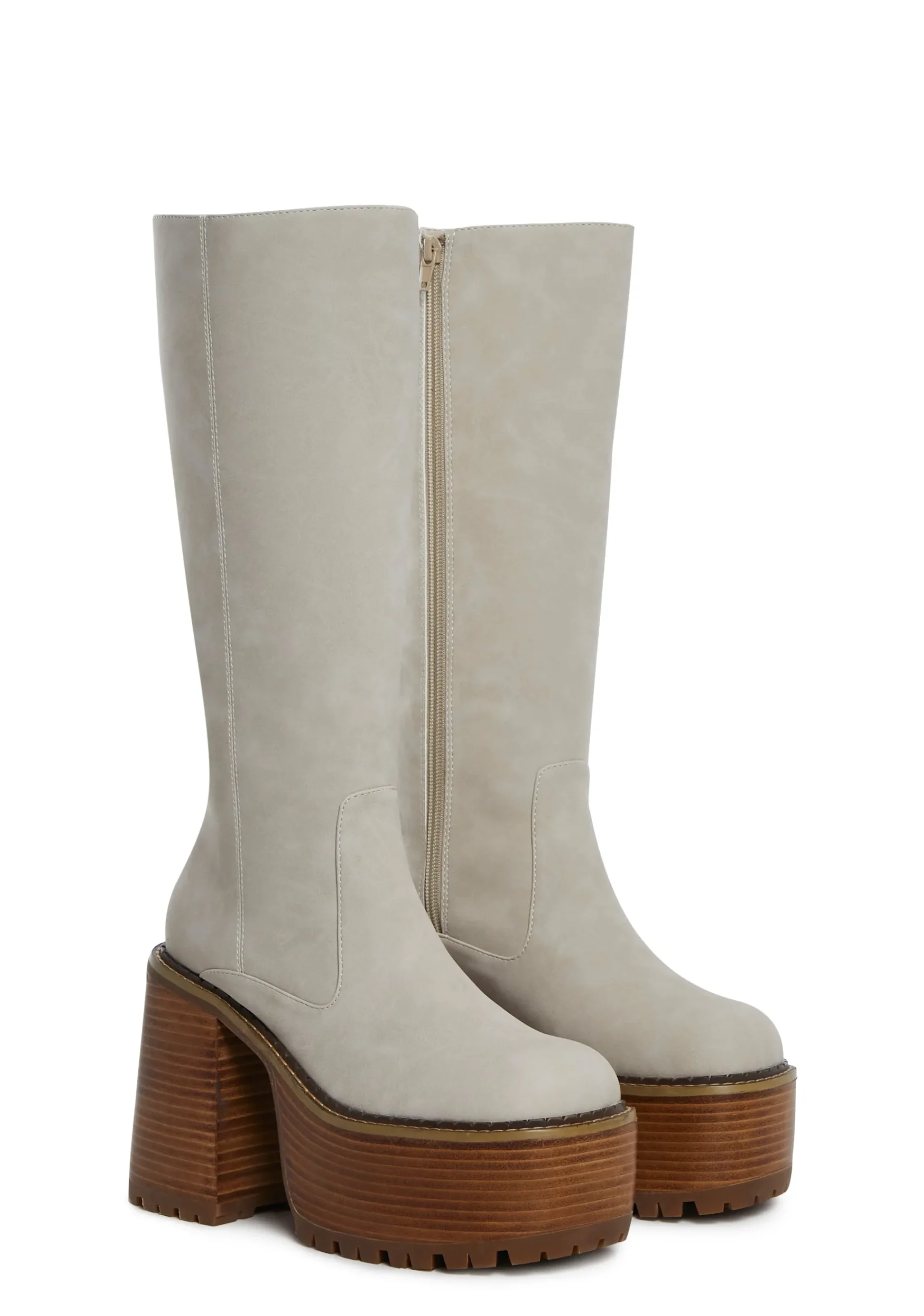 dELiA*s by Dolls Kill Boots*Vintage Soul Knee High Boots - Off White