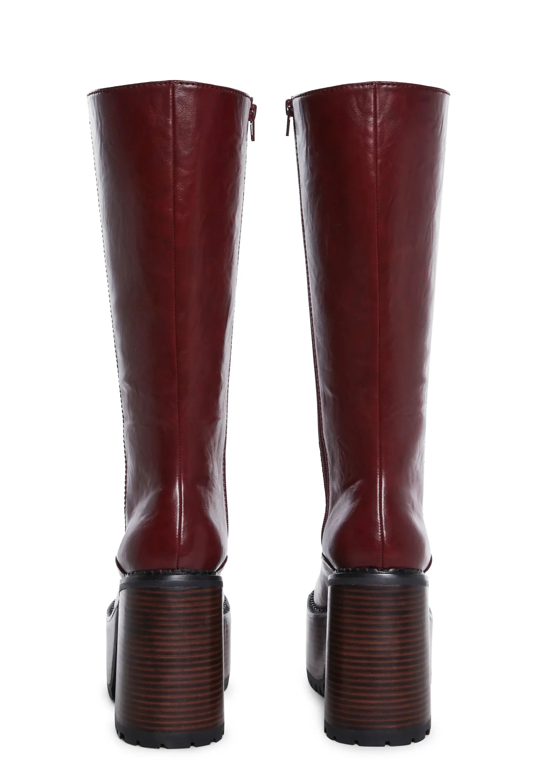 dELiA*s by Dolls Kill Boots*Vintage Soul Knee High Boots - Burgundy