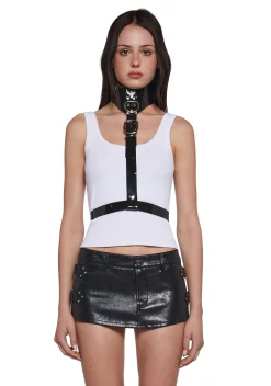 Funk Plus Belts & Harnesses*Vinyl Buckle Collar Harness