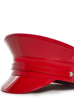 Funk Plus Hats*Vinyl Captain Hat With Strap