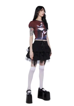 Dolls Kill x M3GAN Tops*Viral Sensation Baby Tee