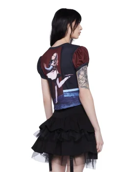 Dolls Kill x M3GAN Tops*Viral Sensation Baby Tee
