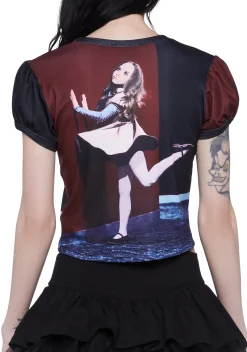Dolls Kill x M3GAN Tops*Viral Sensation Baby Tee