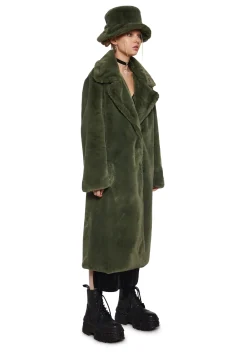 Current Mood Outerwear|Plus*Virtual Insanity Faux Fur Coat And Hat