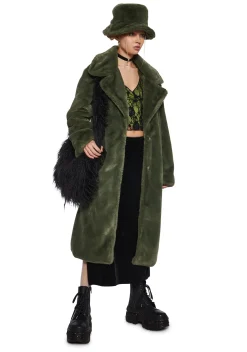 Current Mood Outerwear|Plus*Virtual Insanity Faux Fur Coat And Hat