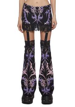 Widow Bottoms|Skirts*Virtually Lovesick Mini Skirt With Leg Warmers