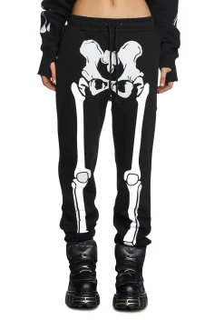 Trickz N' Treatz Bottoms|Pants*Wake The Dead Skeleton Joggers