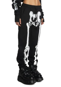 Trickz N' Treatz Bottoms|Pants*Wake The Dead Skeleton Joggers