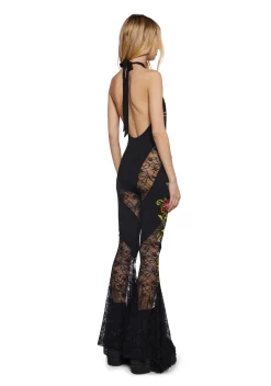 Club Exx Jumpsuits & Rompers*Walking Goddess Embroidered Jumpsuit
