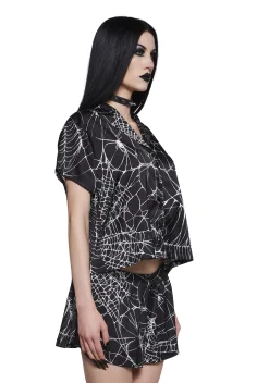 Widow Lingerie|Plus*Walking Into Spiderwebs PJ Set
