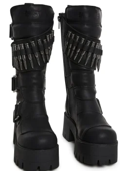 DARKER WAVS Boots*Warp Bullet Combat Boots