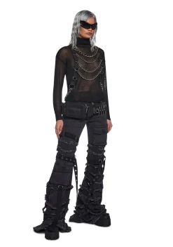 DARKER WAVS Outerwear|Sweatshirts & Hoodies*Warp Chain Harness Sweater