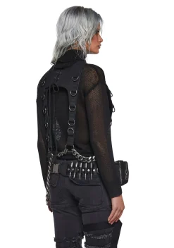 DARKER WAVS Outerwear|Sweatshirts & Hoodies*Warp Chain Harness Sweater