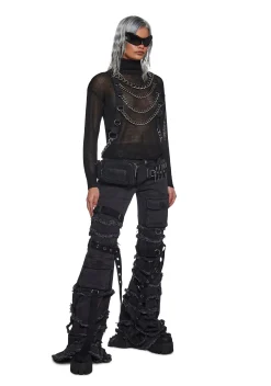 DARKER WAVS Outerwear|Sweatshirts & Hoodies*Warp Chain Harness Sweater