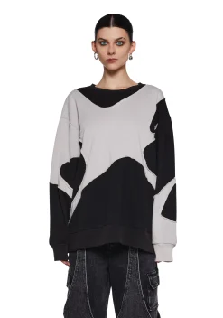 DARKER WAVS Outerwear|Sweatshirts & Hoodies*Warp Crew Neck Sweatshirt