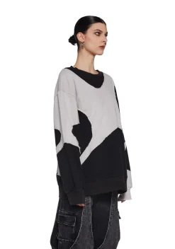 DARKER WAVS Outerwear|Sweatshirts & Hoodies*Warp Crew Neck Sweatshirt